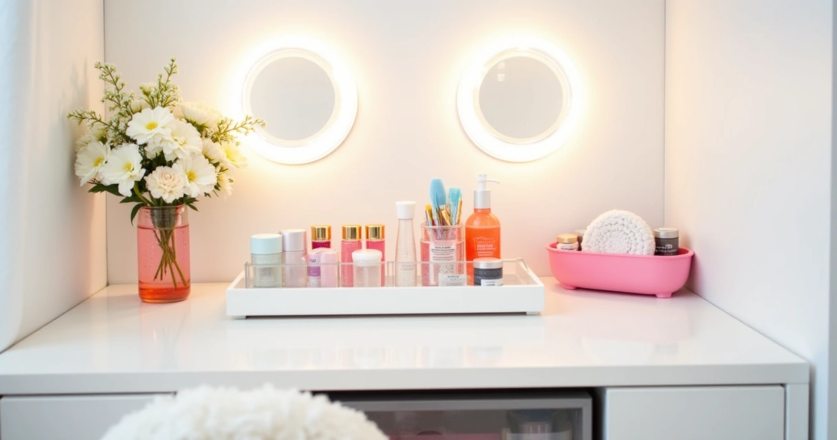 Best Acrylic Vanity Storage vs. Mirrored Vanity Desks for 4th of July Teen Bedroom Glam on a Budget