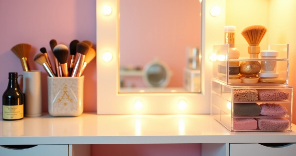 Best Vanity Desks for Summer Makeup Storage in Small Teen Bedrooms