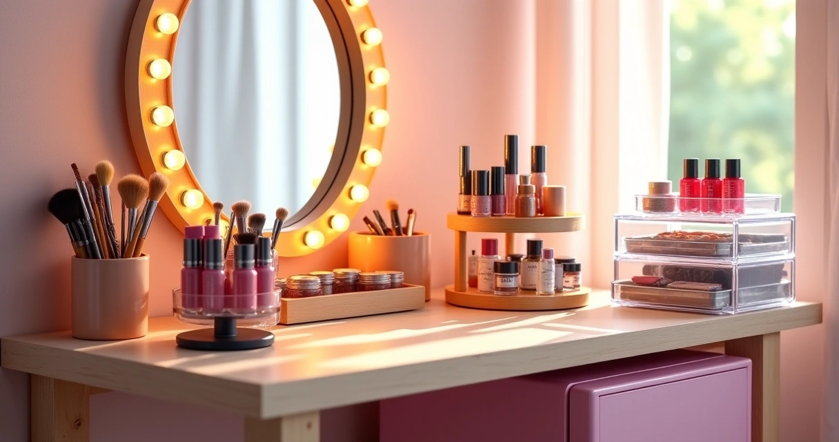 Comparing Rotating And Traditional Makeup Organize